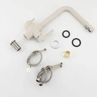 Смеситель для кухни Frap FF4352-24 молочный