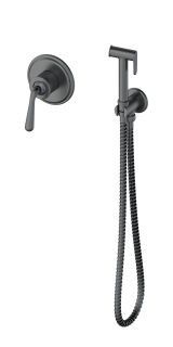 Гигиенический душ со смесителем Wonzon & Woghand Steam WW-88849008-BGM тёмный графит