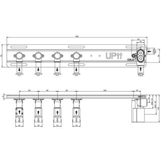 Скрытая часть термостатического смесителя Gessi HI-FI 63025.031