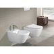 Унитаз подвесной Villeroy  Boch  с сиденьем Subway 2.0 CeramicPlus 5614R2R1 альпийский белый