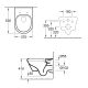 Унитаз подвесной Villeroy  Boch Omnia Architectura 5684HR01 alpin, безободковый c крышкой