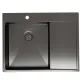 Мойка кухонная Reflexion Maggiore 65-BL RX2365BL оружейная сталь