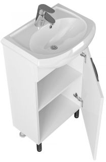 Шкаф-зеркало с подсветкой Onika Элита 206020 правый 60см белый