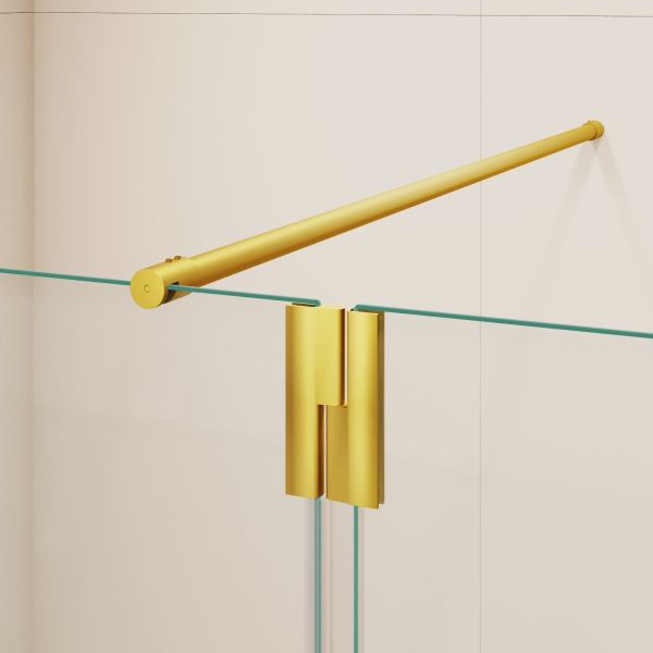 Душевая перегородка RGW WA-054Gb (WA-010Gb + Z-072Gb) 351005403-16 100 см брашированное золото