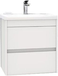 Подвесная тумба под раковину Art&Max Family 50см белый глянцевый Family-500-2C-SO-BL