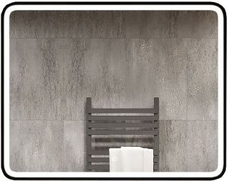 Зеркало с подсветкой Art&Max Genova 120x80см чёрный AM-Gen-1200-800-DS-F