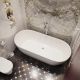 Ванна STWORKI Берген 180x80 см отдельностоящая овальная из искусственного камня