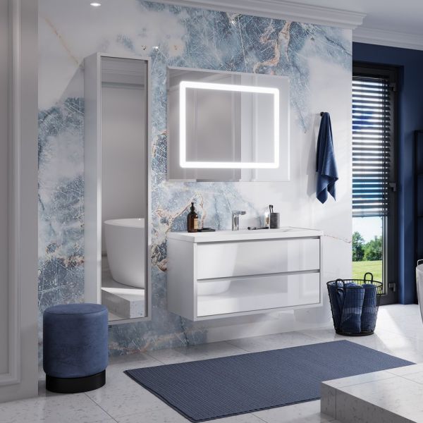 Тумба под раковину Акватон Римини 100см белый 1A232801RN010