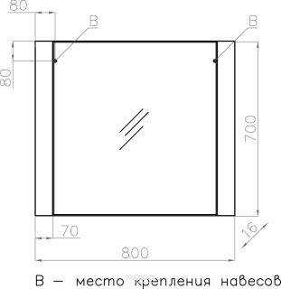 Зеркало Style Line  Монако ЛС-00000631