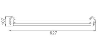 Полотенцедержатель Haiba HB1509 63см хром