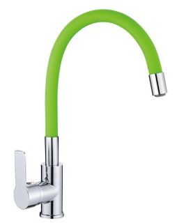 Смеситель для кухни Haiba HB70112-12 зелёный/хром