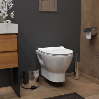 Унитаз подвесной Maretti Ritta безободковый с микролифтом, RI10PBM53-844, белый