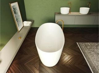 Ванна из искусственного камня Riho Oval B152001105 175x80см белый