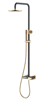 Душевая стойка Boheme Stick 128-BG чёрный/золото