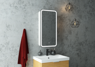 Зеркало-шкаф с подсветкой Continent Elliott МВК057 правый 40см белый