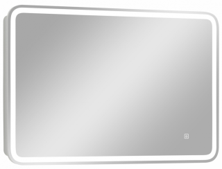 Зеркальный шкаф с подсветкой Misty Токио 90см белый