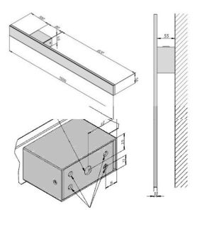 Электрический полотенцесушитель Broner Scompartimento NF.SM.007.100.0000.МG 100 см без кнопки золото матовое