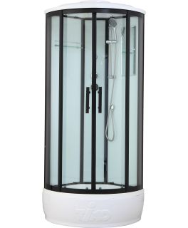 Душевая кабина Timo Standart T-6680B 80x80 см профиль чёрный стекло прозрачное