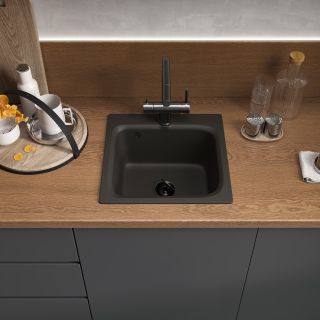 Смеситель для кухни Reflexion Lago RX9903BL оружейная сталь