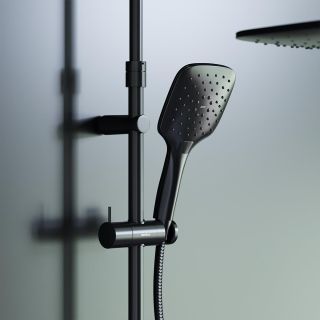 Душевая стойка с термостатом Damixa Option чёрный матовый DX218092300