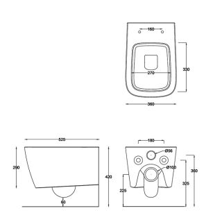 Унитаз Artceram A16 ASV001 01 00 bi белый
