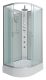 Душевая кабина Niagara NG-33084-14RBKTG с гидромассажем 100x80см серебро/матовое