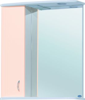 Зеркало-шкаф с подсветкой Bellezza Астра 60см левый бежевый 00000002006