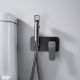 Гигиенический душ со смесителем Shevanik S9905T оружейная сталь