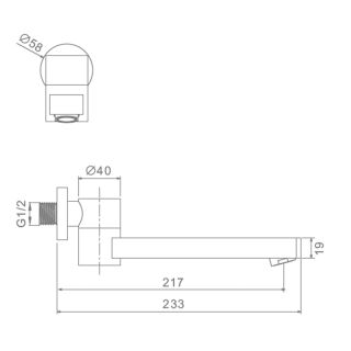 Излив поворотный Raglo R473.72 хром