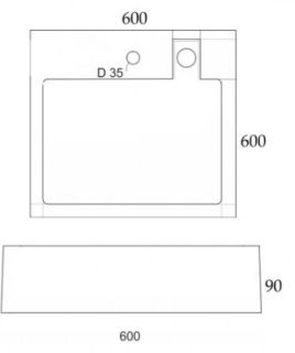 Раковина над стиральной машиной Stella Polar Ланти 60см песочный SP-00000846