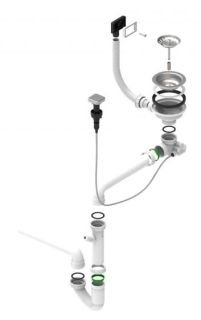 Одинарный сифон Alveus 114-PP-POPUP 1127251