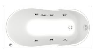 Акриловая ванна BAS Тесса 140x70 с каркасом