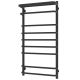 Полотенцесушитель водяной Laris Стандарт 73208013ЧМ с полкой П9 50x100см чёрный матовый