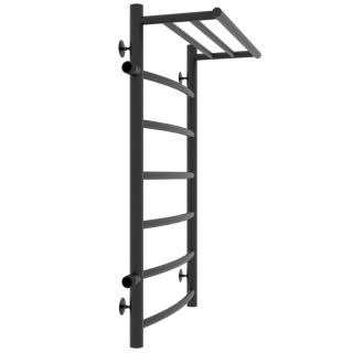 Полотенцесушитель водяной Laris Классик 73208025ЧМ левый с полкой П7 50x80см чёрный матовый