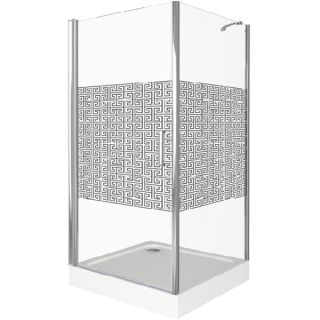 Душевой уголок Good Door Fantasy FANTASY CR -90-F-CH стекло прозрачное с зеркальным рисунком Фэнтази