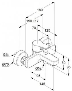 Душевой комплект Kludi Pure&Easy 3в1 376850565 хром