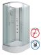 Душевая кабина Niagara NG-33394-14RBKG с гидромассажем 130x90см серебро/матовое