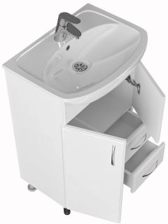 Тумба под раковину СанТа Уют 201088 55см белый