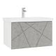 Тумба под раковину подвесная Vigo Geometry 034 70 см бетон