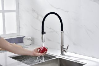 Смеситель для кухни Paulmark Halt Ha214021-Ni никель