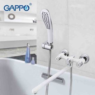 Смеситель для ванны Gappo G2249 белый/хром