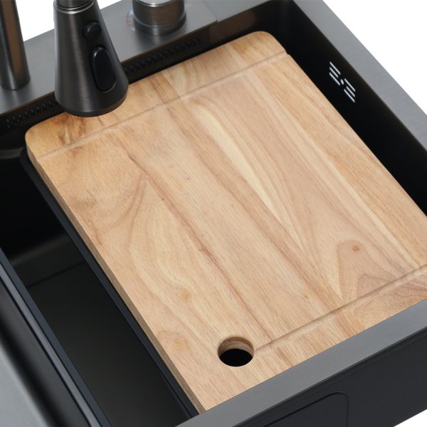 Мойка D6846B+6 Melana ProfLine 3,0/215 графит