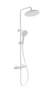 Душевая стойка Wonzon & Woghand Neo WW-B3035-A1-MW с термостатом белый матовый