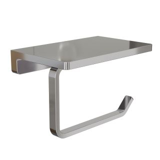 Держатель для туалетной бумаги с полочкой Knotlor PH101C, хром