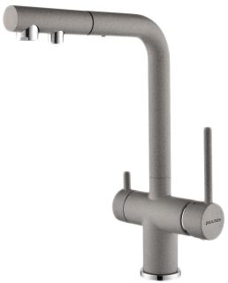 Смеситель для кухни Paulmark Serpentine Se213222-GR серый