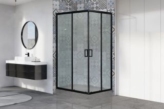 Душевой уголок Royal Bath HPD 120x100см чёрный RB1120HPD-C-BL