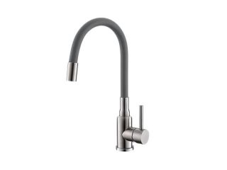 Смеситель для кухни Alveus FLEXA SAT 1147022 серый