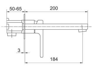 Встраиваемый смеситель для раковины Gappo G1017-13 золотой сатин