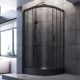 Душевой уголок Am.Pm Gem 90x90см чёрный матовый W90G-401-090BT