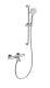 Смеситель для ванны с душевым гарнитуром Wonzon & Woghand WW-C2002-A-CR с термостатом хром
